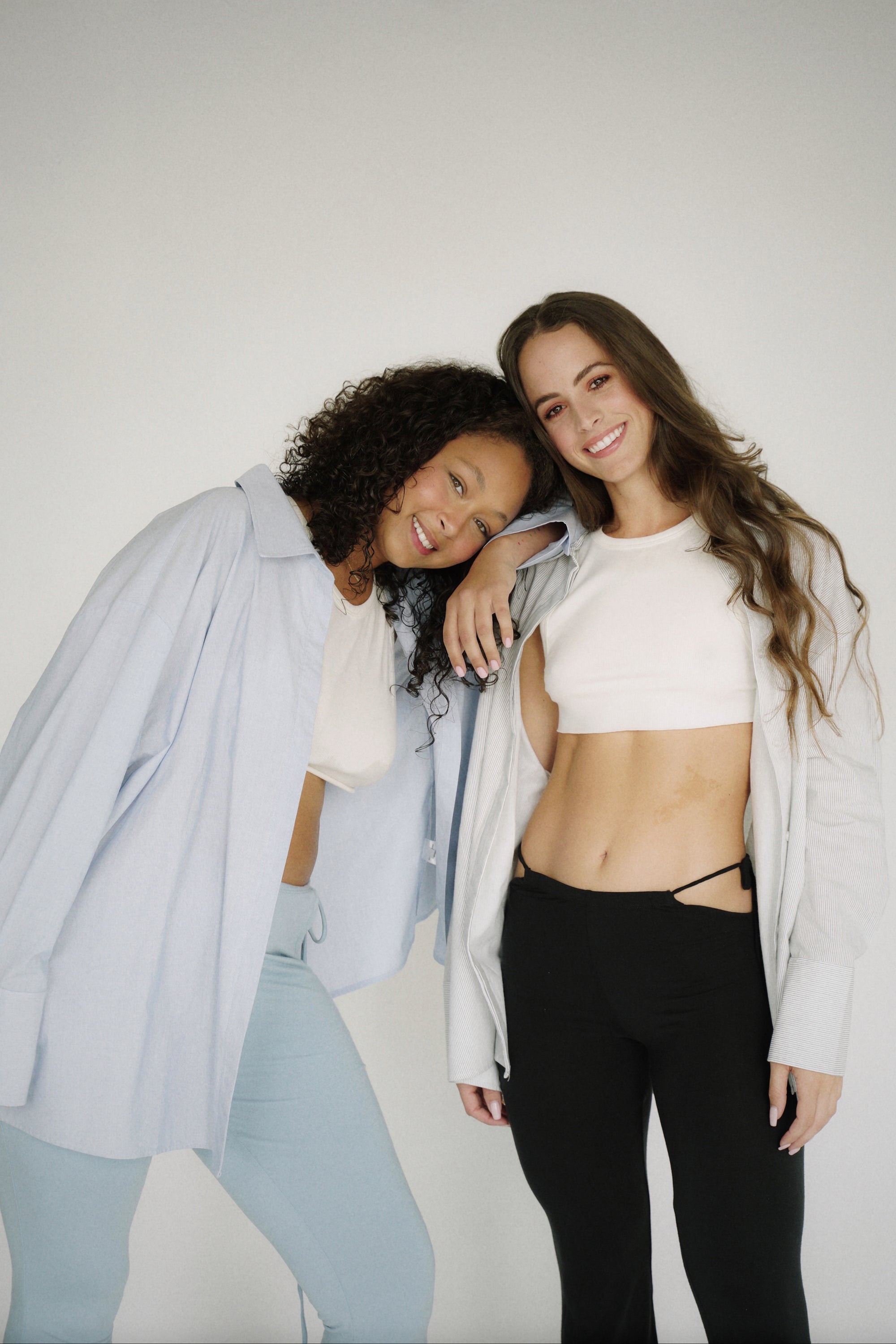 Amber Shirt White Black Stripe