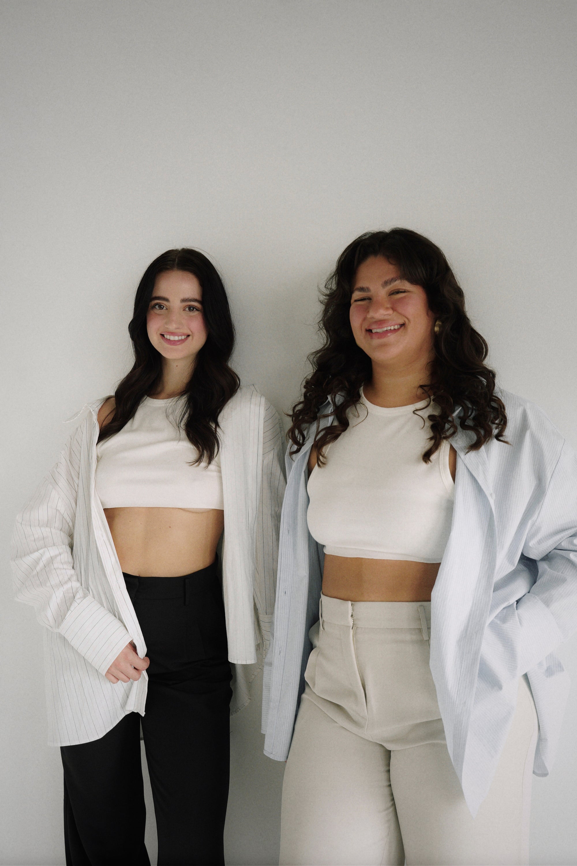 Amber Shirt White Blue Stripe