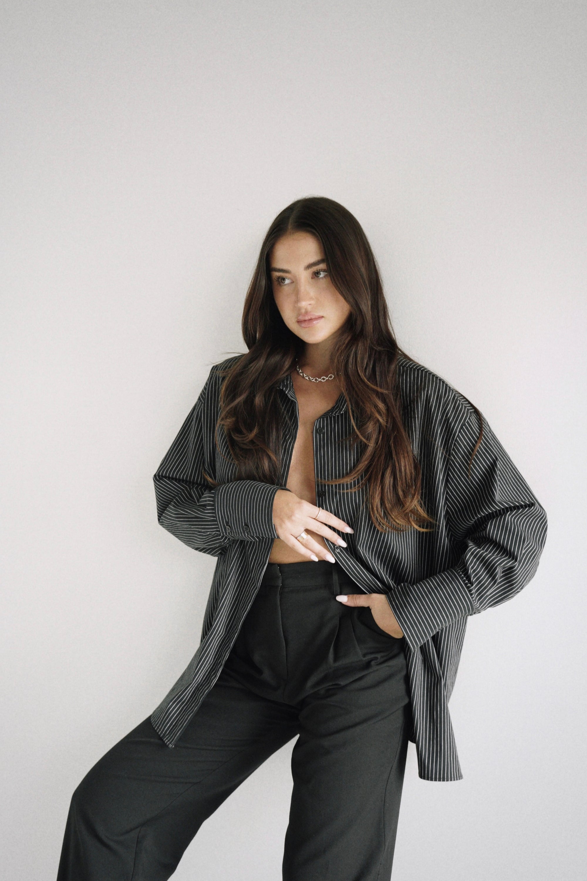 Amber Shirt Black Stripe