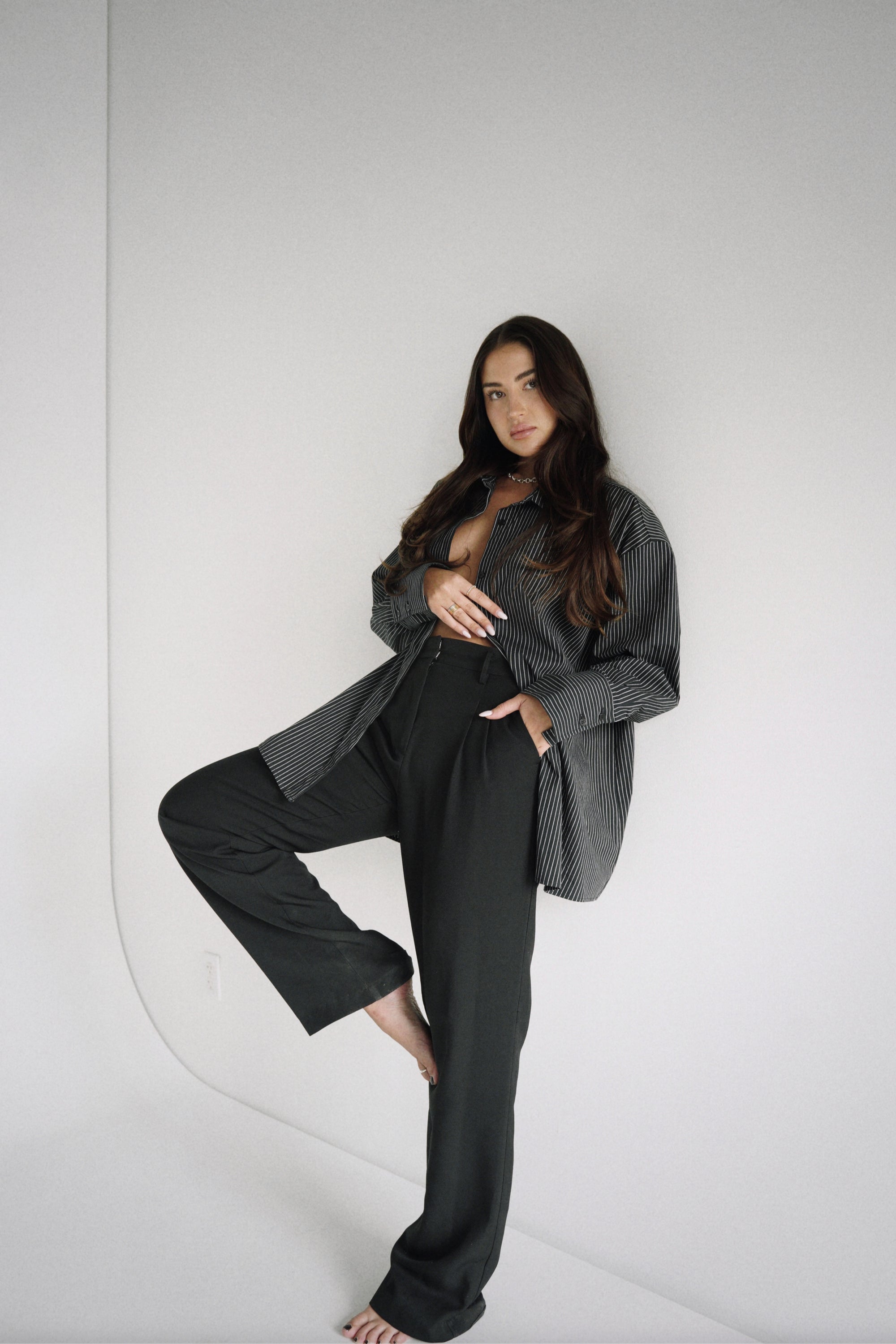 Amber Shirt Black Stripe