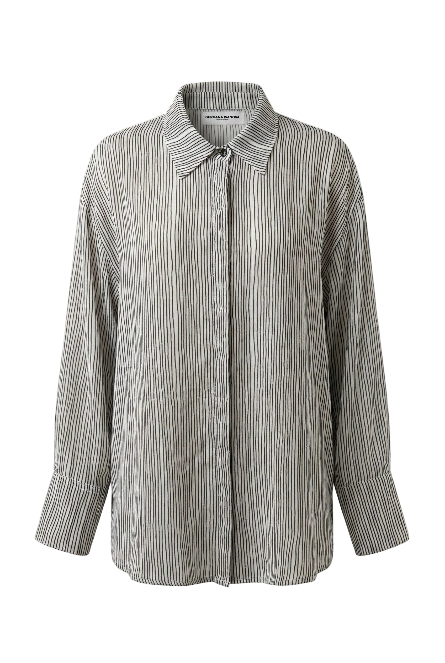 Striped shirt on a white background