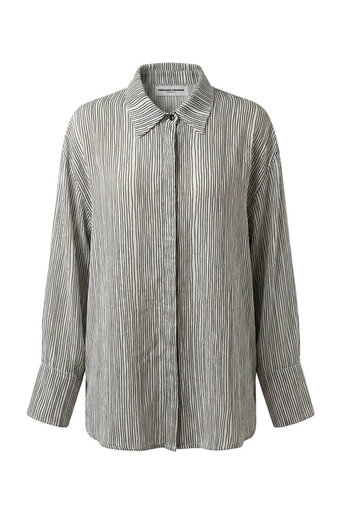 Striped shirt on a white background