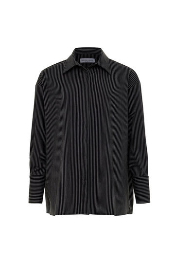 Amber Shirt Black & White Stripe