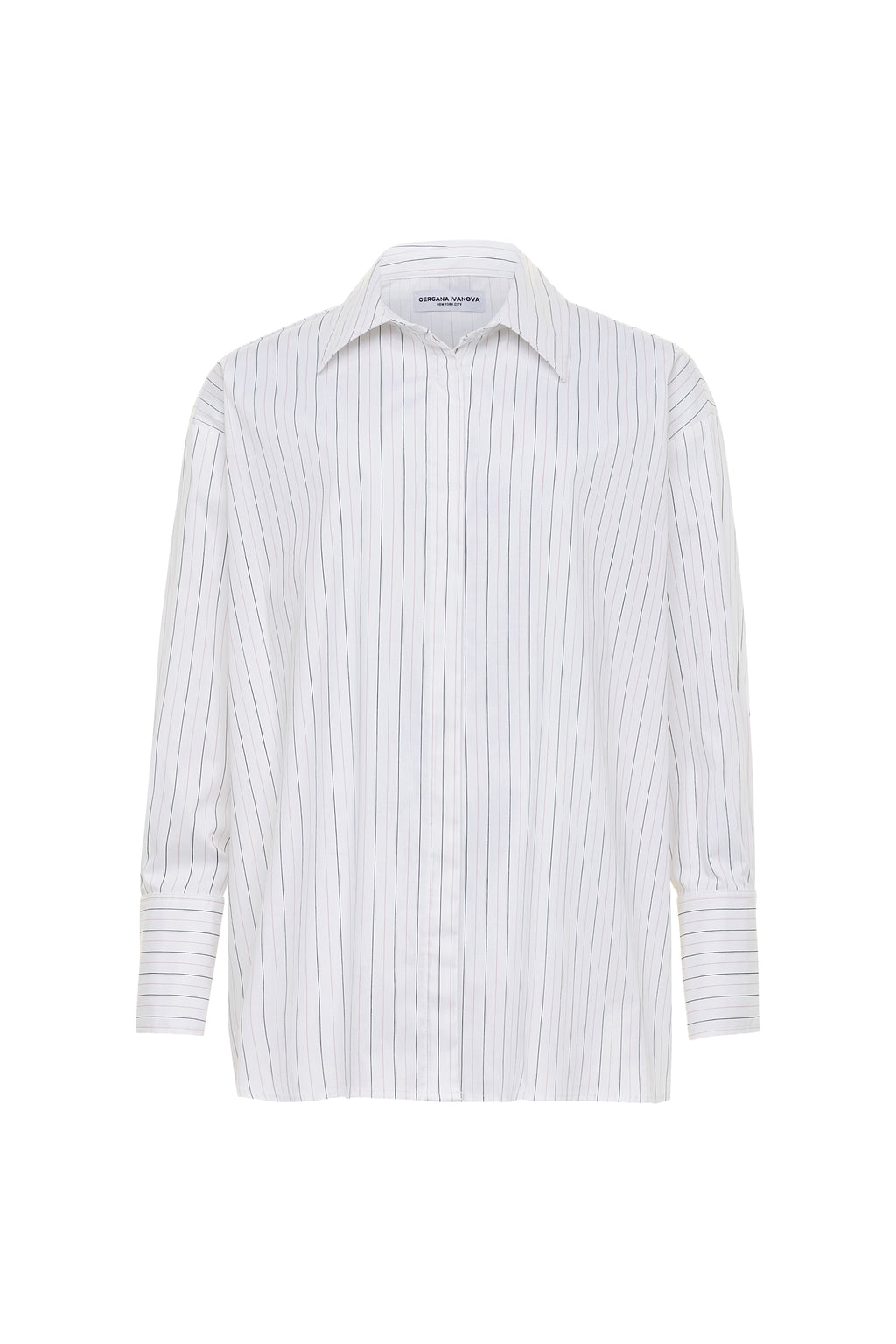 Amber Shirt White Pink Stripe