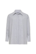 Amber Shirt White Black Stripe