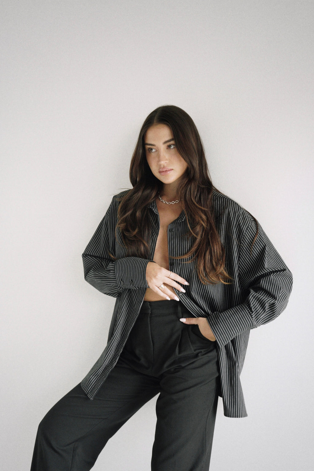 Amber Shirt Black Stripe