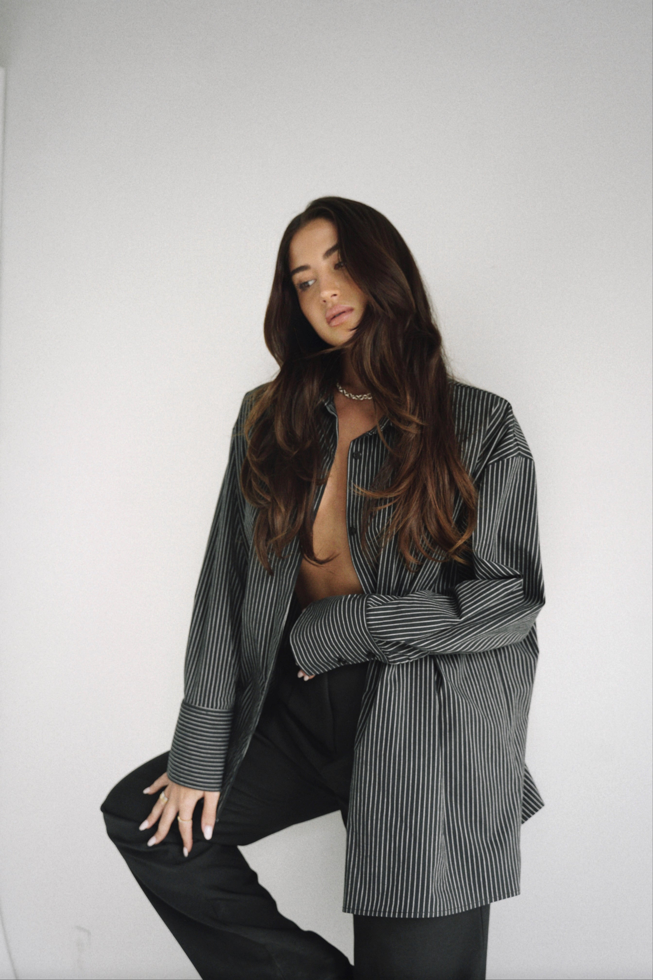 Amber Shirt Black Stripe